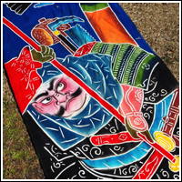 Vintage Long Noboribata Boys Day Banner Samurai Theme