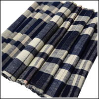 Zanshi Weaving Indigo Cotton Textile Panel