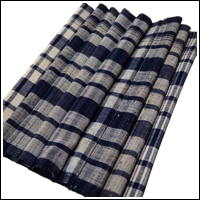 Zanshi Weaving Indigo Cotton Textile Panel